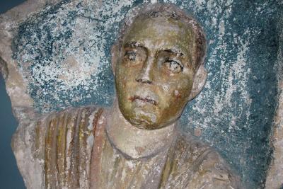 Bursa Roman painted gravestone at Archeological Museum