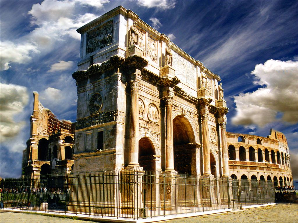 Rome, - Triumph Arc of Emperor Constantine