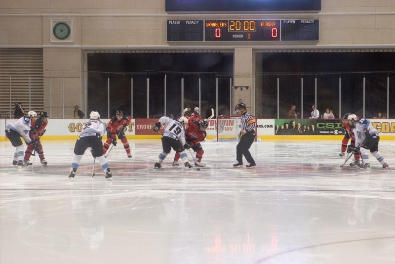 The opening faceoff