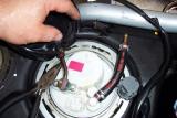 Seperate the fuel return line here