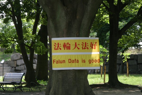There was free literature on Falun Dafa, but it was in Kanji so I have no clue why Falun Dafa is good.  :-P