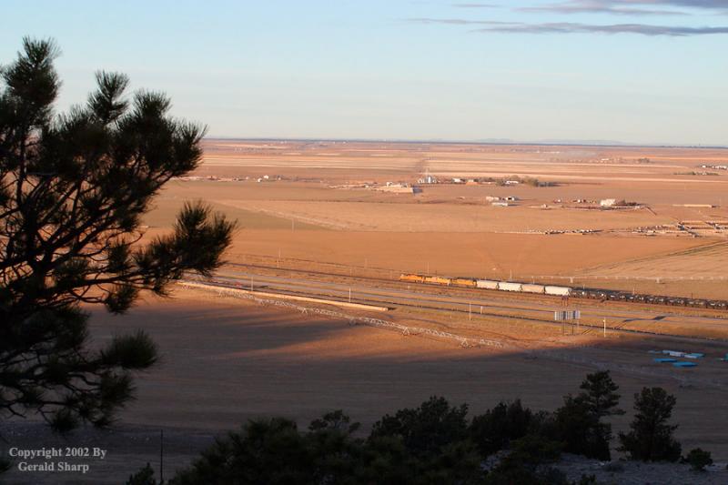 UP Westbound At Pine Bluffs, WY