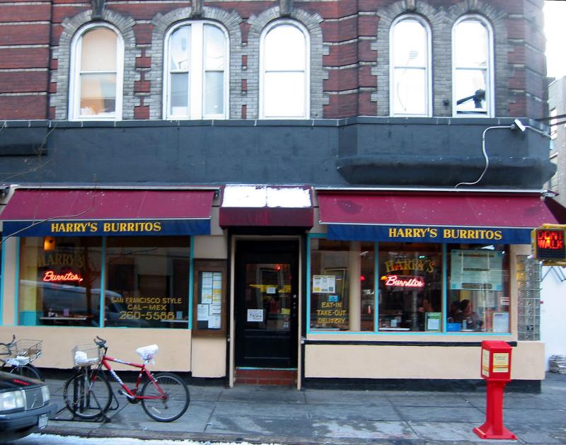 Harrys Burritos at Thompson Street