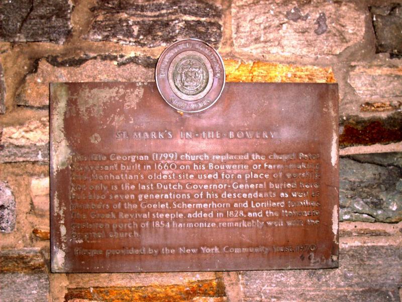St Marks Historical Marker