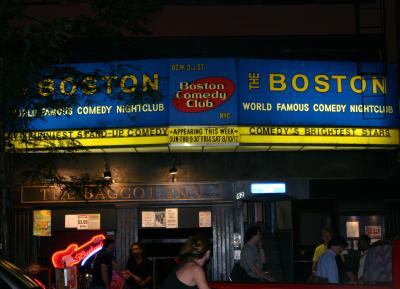Boston Comedy Club at Night