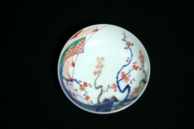 Colored Japanese Kakiemon Dish, 18th century, 4.5 inches diameter