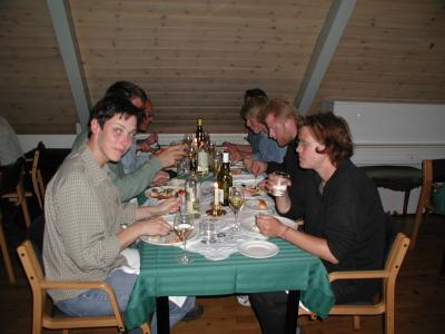 Farewell-dinner with the whole Viking-group