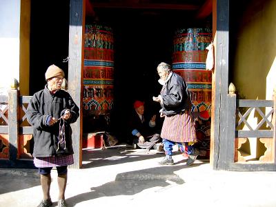 Thimpu prayer wheels