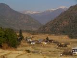 Another part of Paro Valley, all houses must be built in this Bhutanese style
