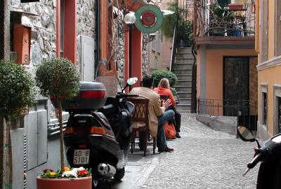 Cafe in a side alley