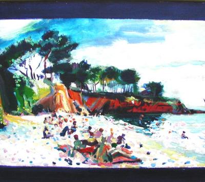 Beach with Pines  - 60 x 50