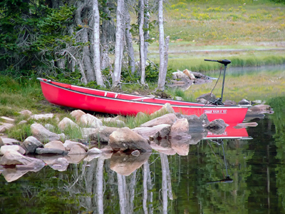 Canoe on Mirror Lake