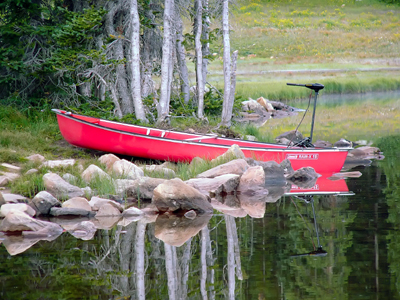 Canoe on Mirror Lake