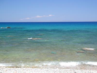 The clear blue sea...