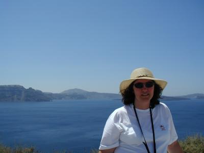 Joanne in Santorini