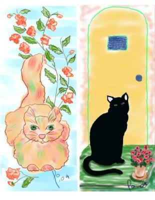 Cool Cat and Black Cat