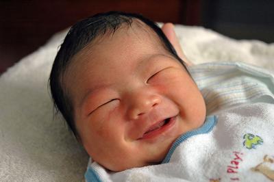 Baby Smiling (4 days old)