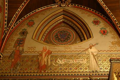 Frescos on Gothic Hall