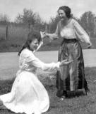 My grandmother Marie and a friend