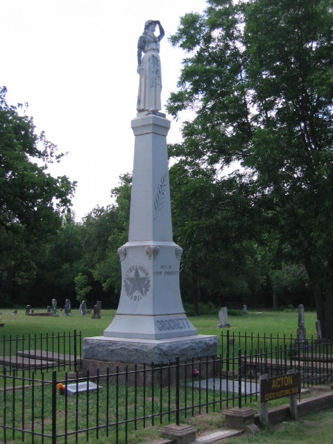 Crocketts wife memorial