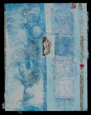 Something Borrowed 2004, mixed media on paper, 22x17