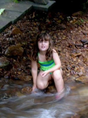 Playing in the water