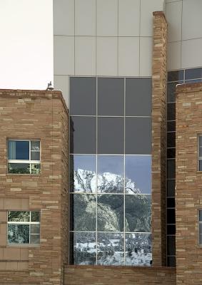 Mountains in Building by Shelby Frisch