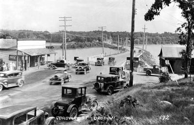 Grade  between East and West Okoboji