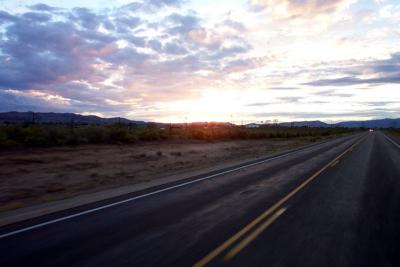 utah_sunset_road