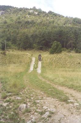 JB going downhill in Castellane (France)