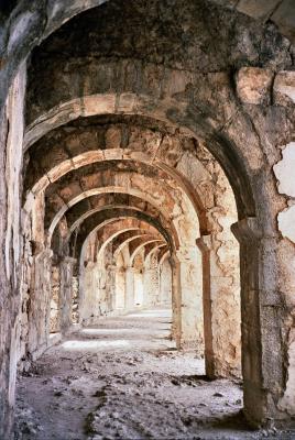 Theater at Aspendos: colonnade at the top