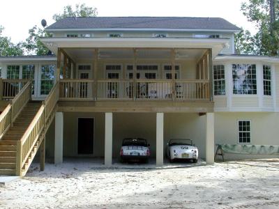 Back under porch area becomes a temporary home for Midget and Bugeye