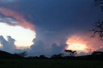 sunset in Chiriqui highlands