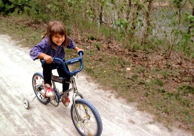 Biking at Ohiopyle