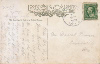 Back of old post card