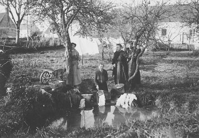 OLD  PHOTO    10.   Washing clothes