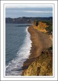 Looking down on Hive Beach, Dorset