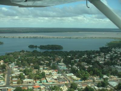 Ciudad Bolivar from our Cessna