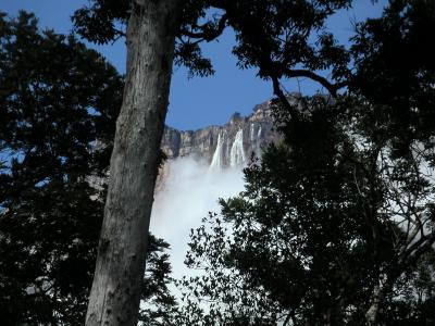 Our first glimpse of Angel Falls