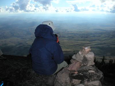 Jackie at the highest point on Roraima