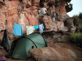 Our camp & washing line