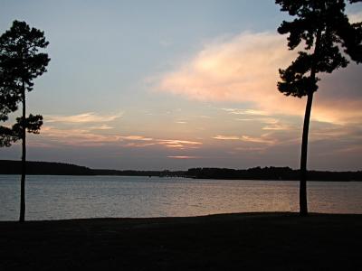 Lake Tyler sunset