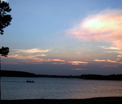 Almost dark at Lake Tyler