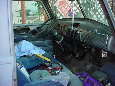 Gary Waters new 1948 Chevy interior