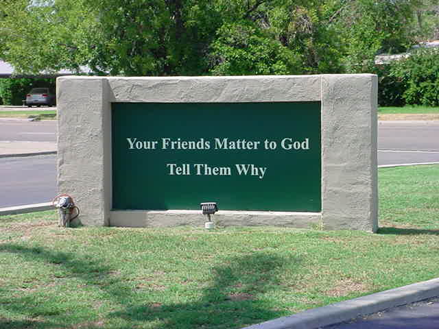Friends Matter to God<br> Tell Them Why