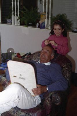 nonno gets his hair done