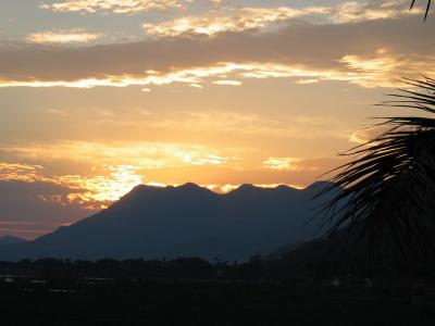 Coucher de soleil sur le lac Chapala
