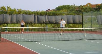 One of the tennis courts
