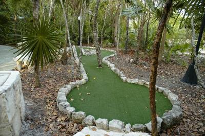 One of the mini-putt holes