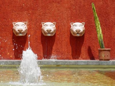 Three jaguar heads